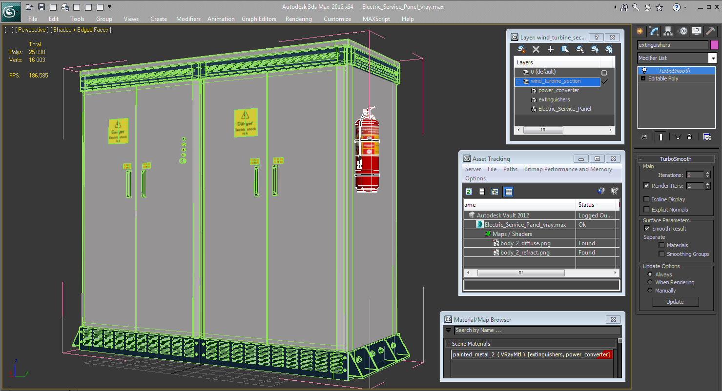 Electric Service Panel 3D