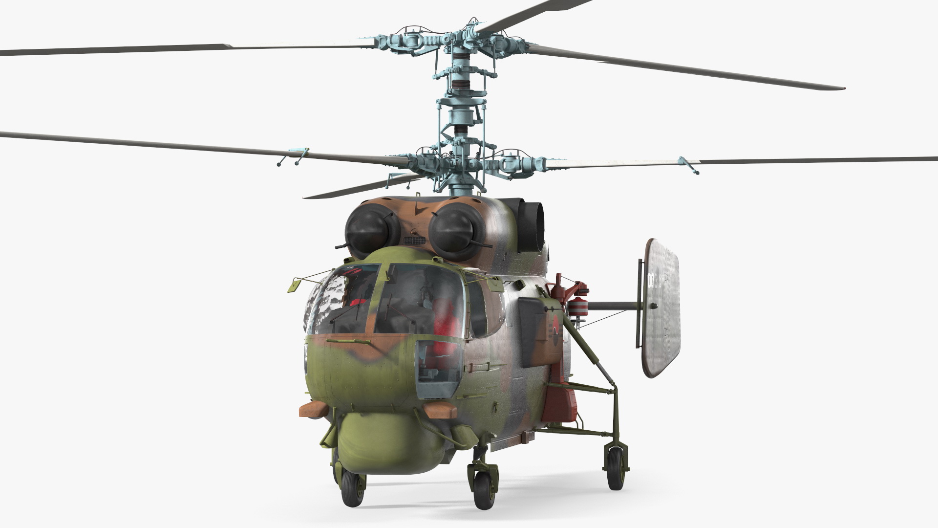 3D Kamov HH32A South Korea Air Force Helicopter Rigged