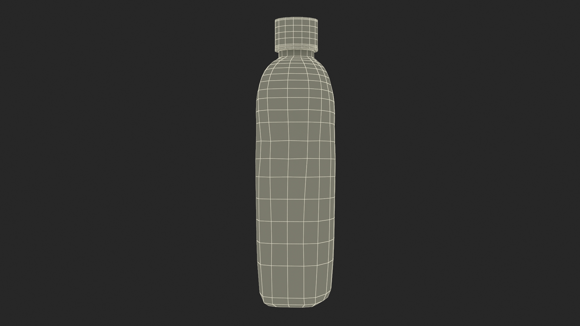 3D model Transparent Plastic Oil Bottle