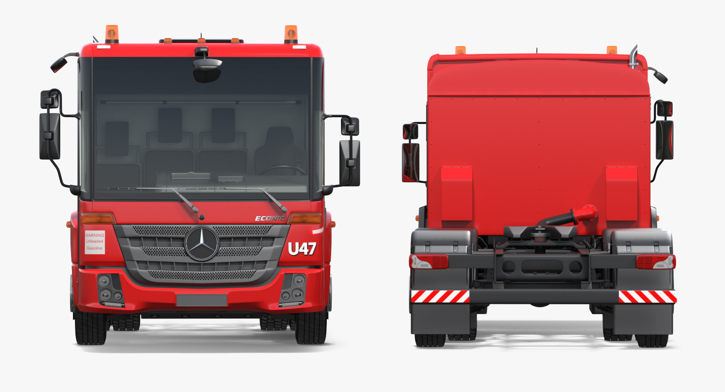 3D Mercedes-Benz Econic 2630 6x4 Rigged