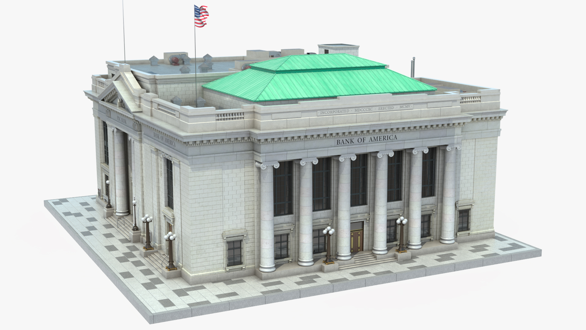 3D Riggs National Bank Building model