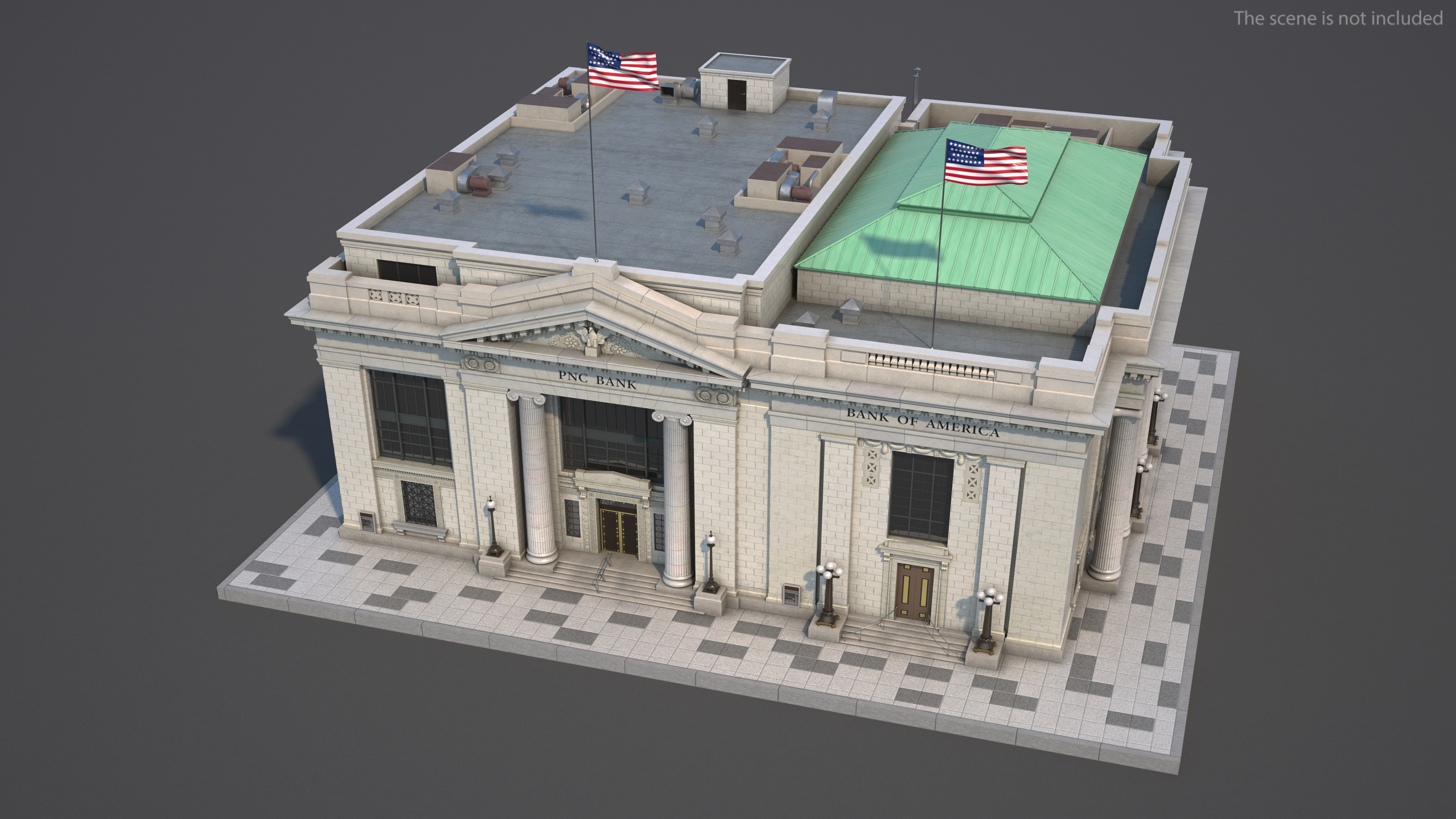 3D Riggs National Bank Building model