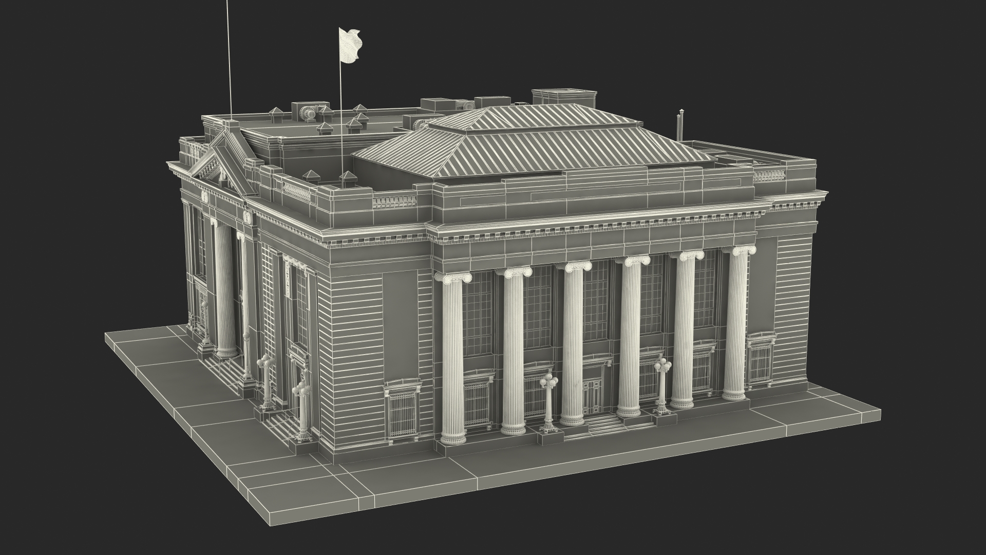 3D Riggs National Bank Building model