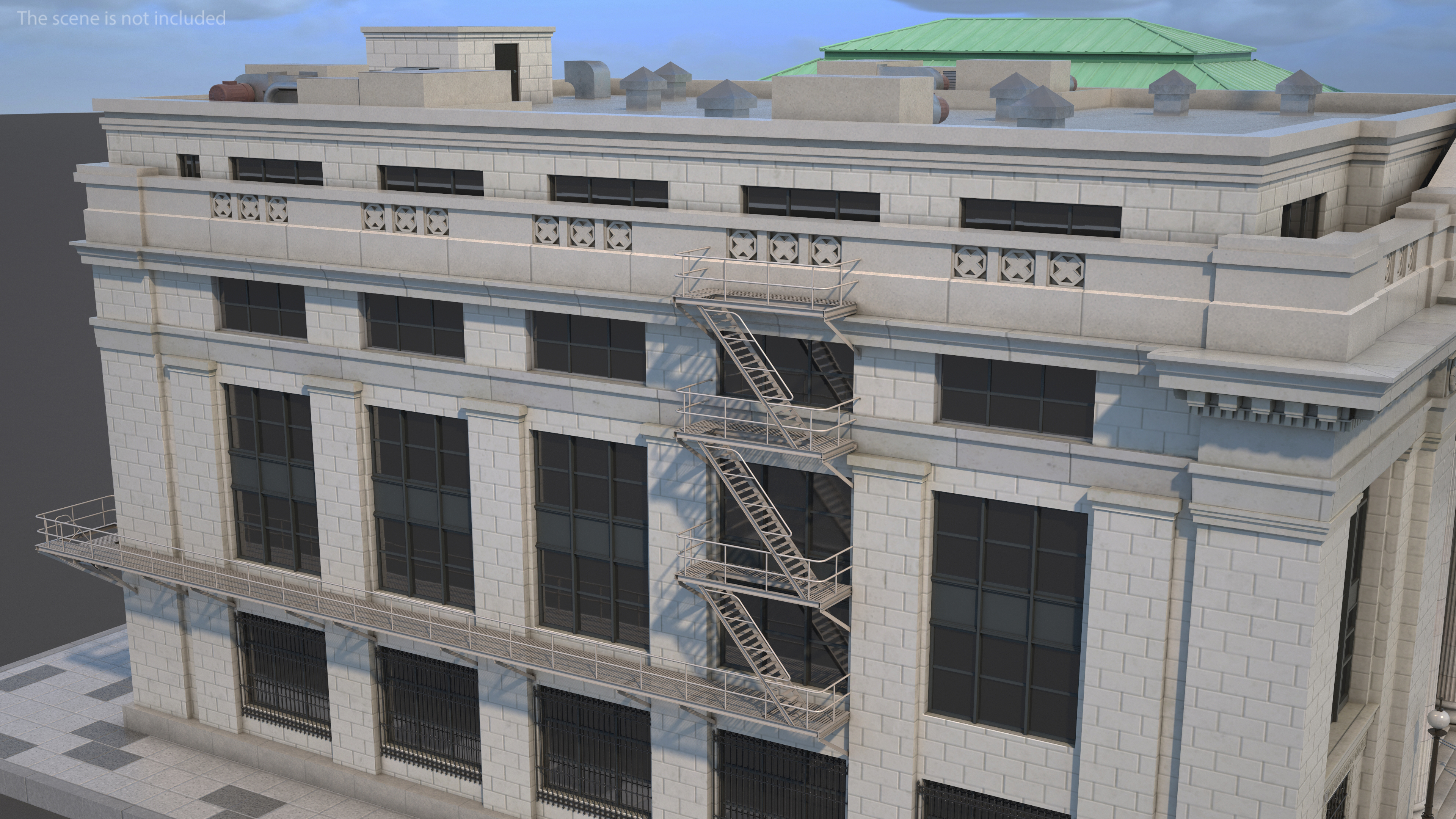 3D Riggs National Bank Building model