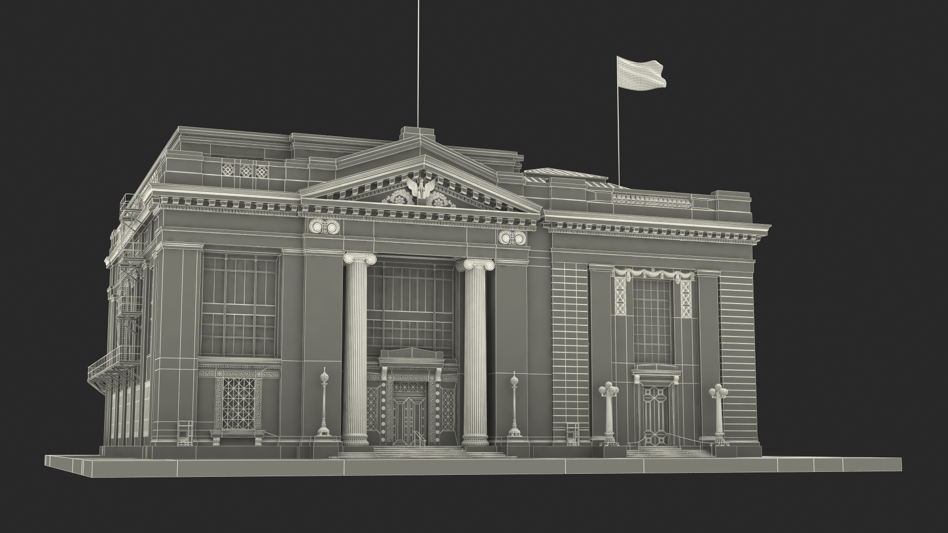 3D Riggs National Bank Building model