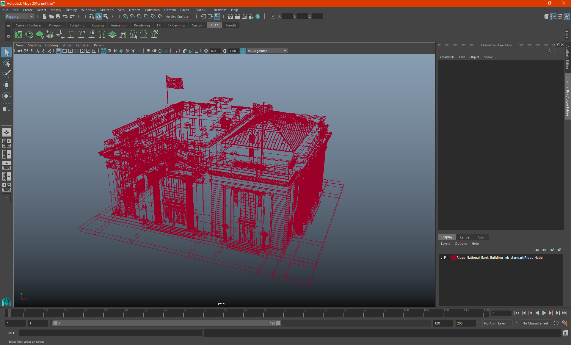 3D Riggs National Bank Building model