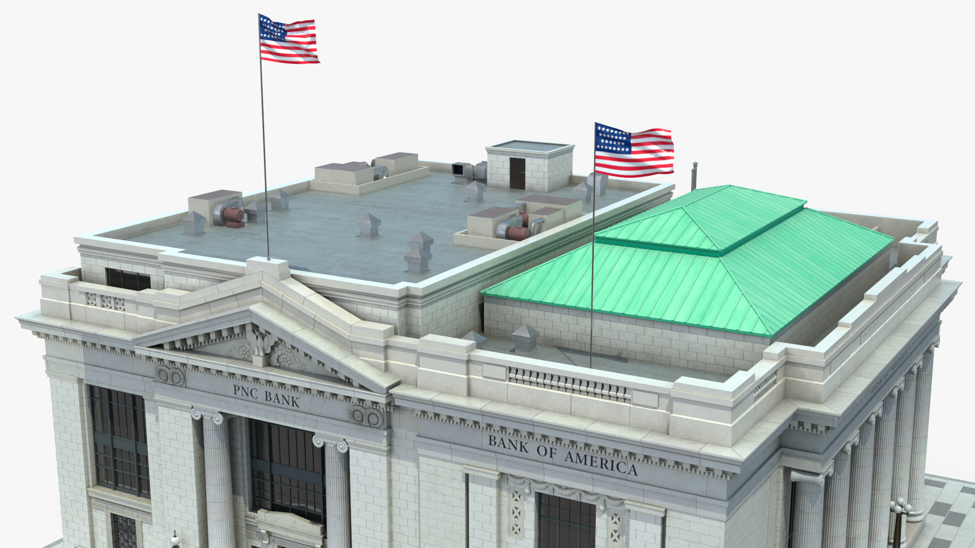 3D Riggs National Bank Building model