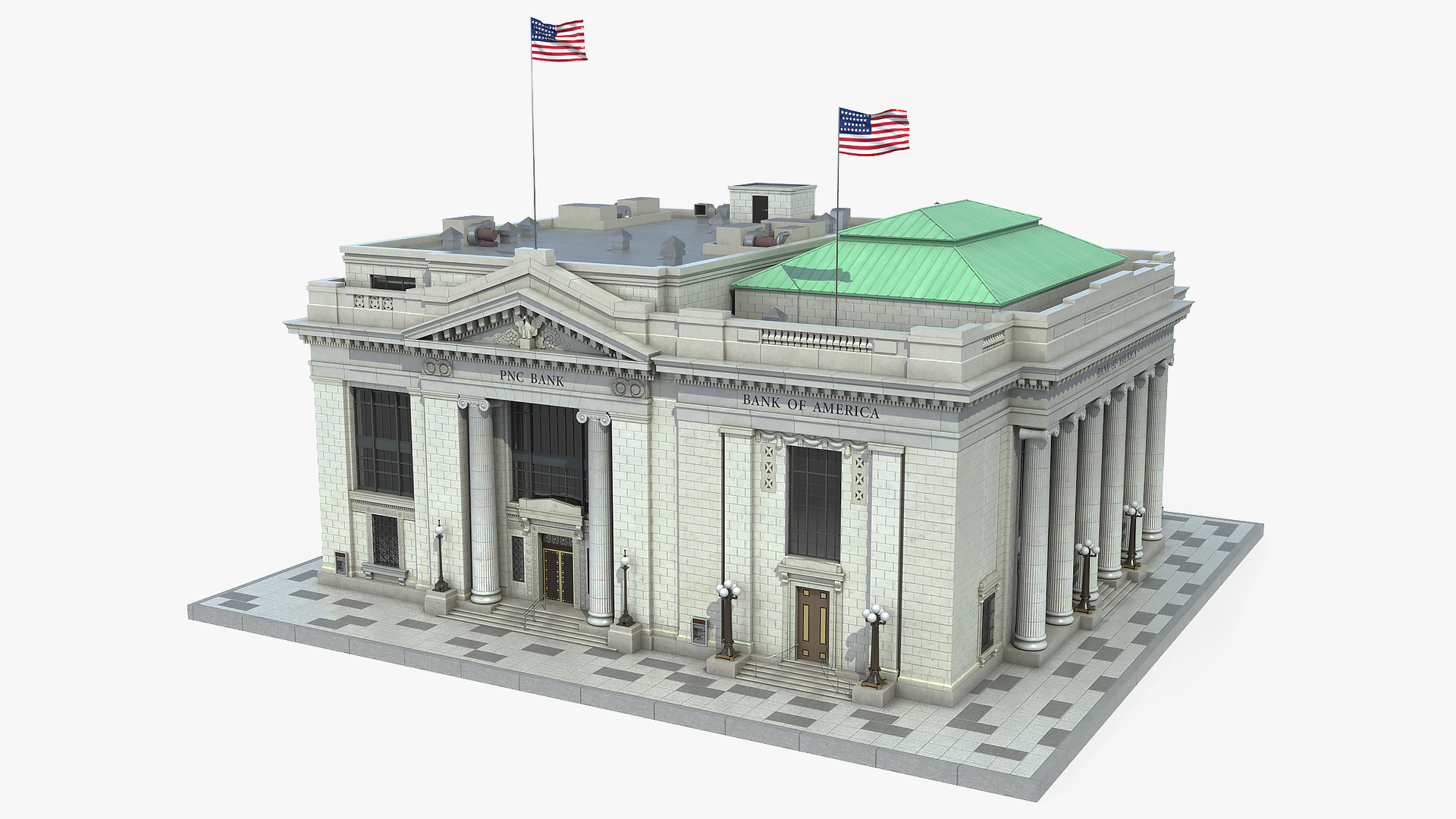 3D Riggs National Bank Building model