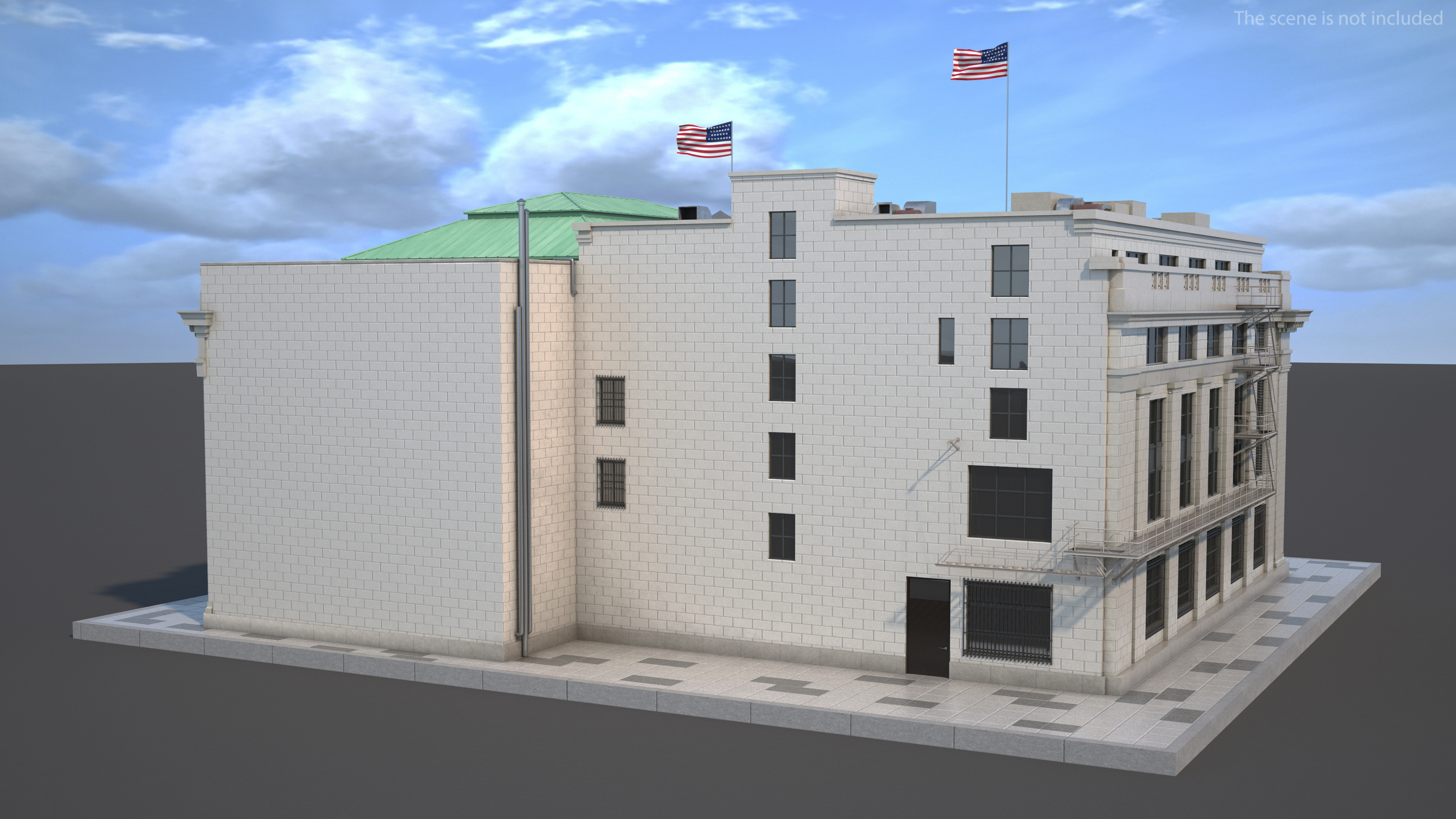 3D Riggs National Bank Building model