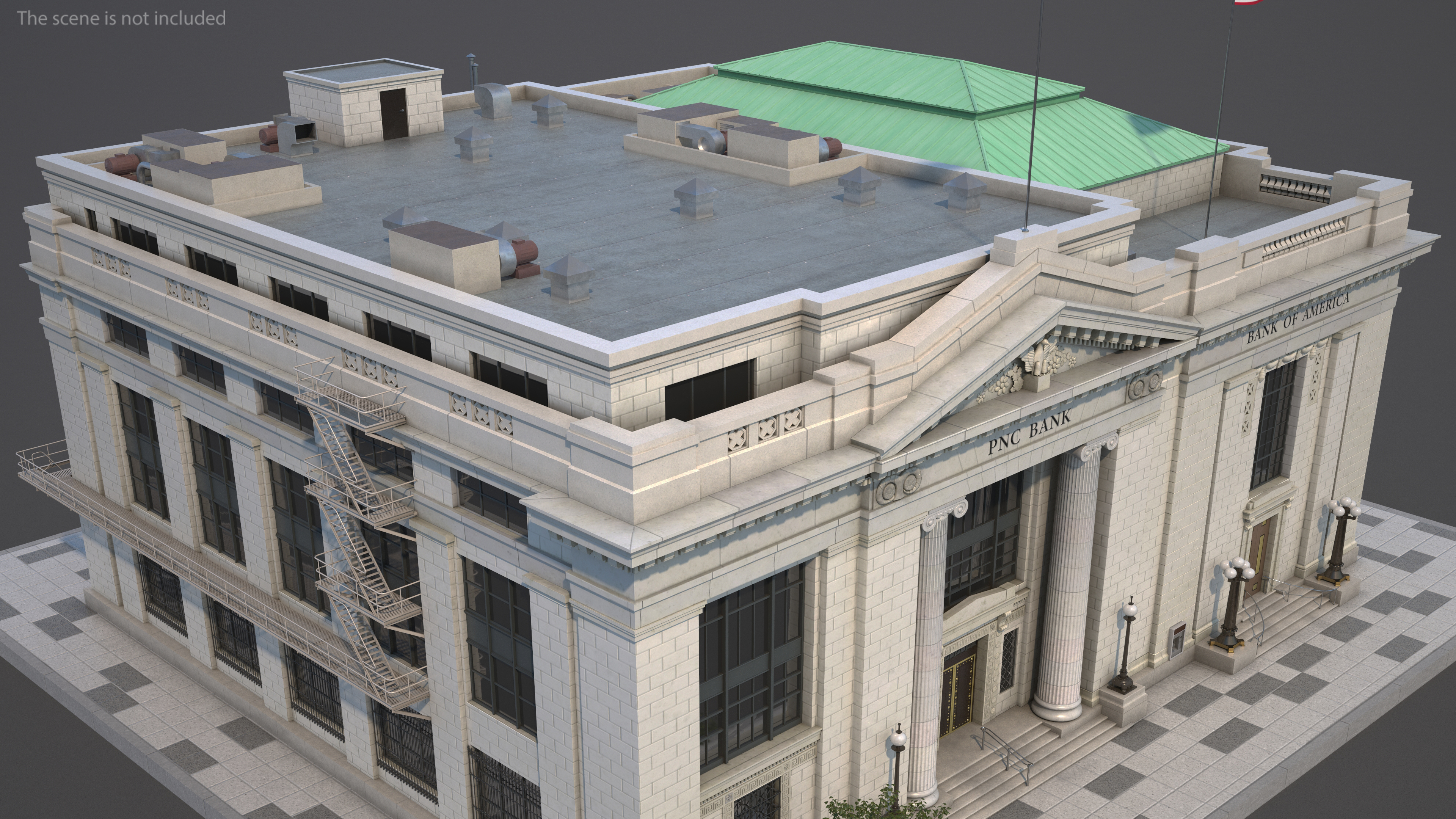 3D Riggs National Bank Building model