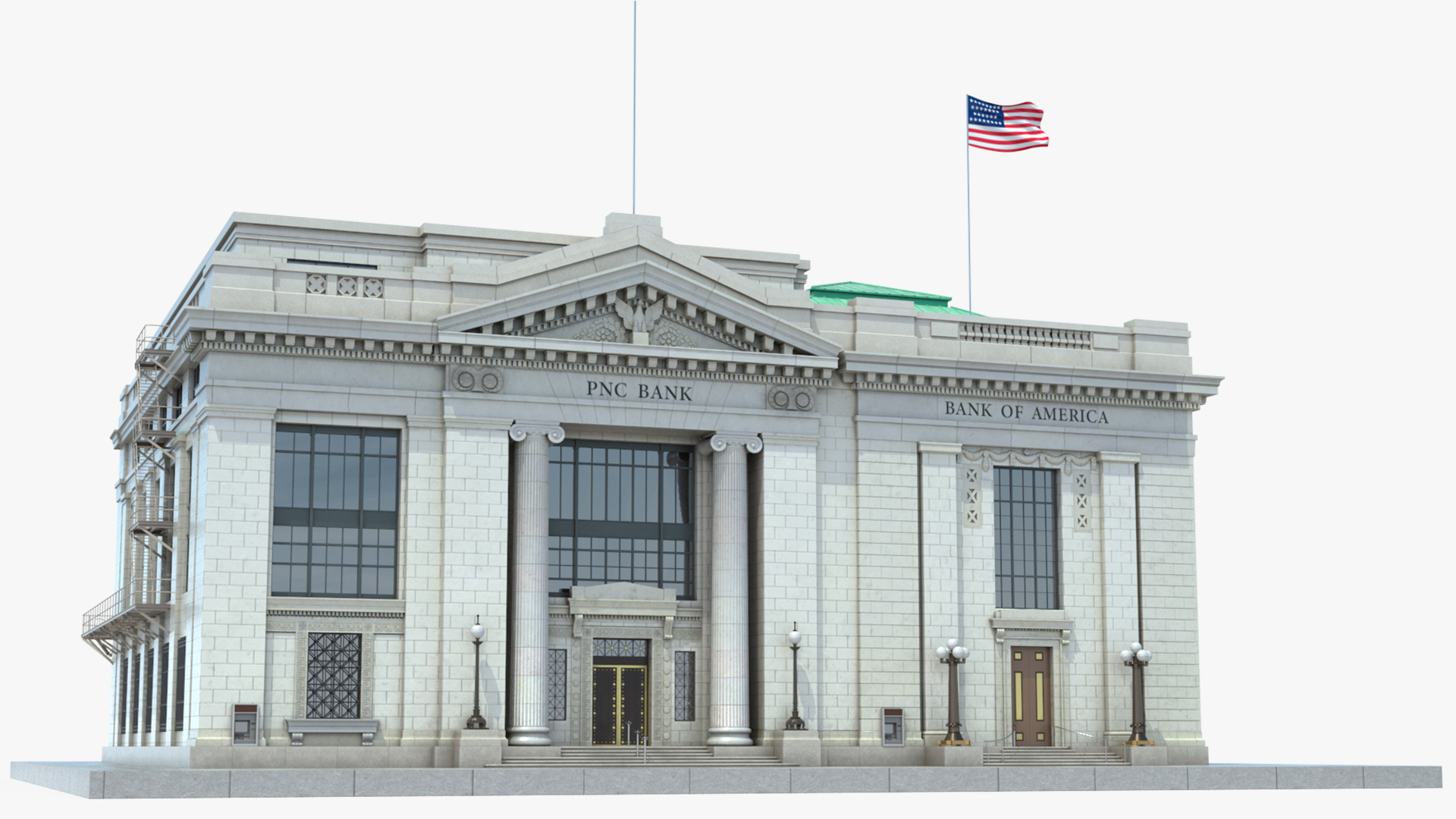 3D Riggs National Bank Building model