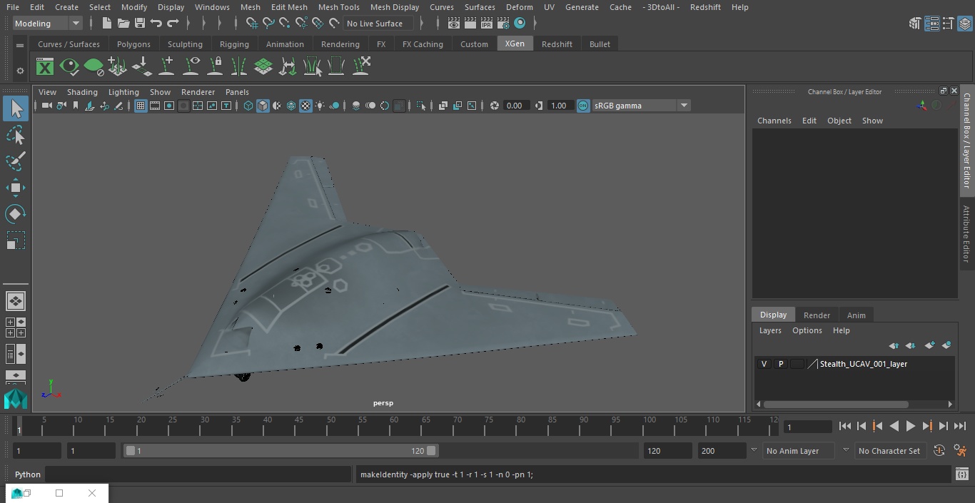 Stealth UCAV 3D