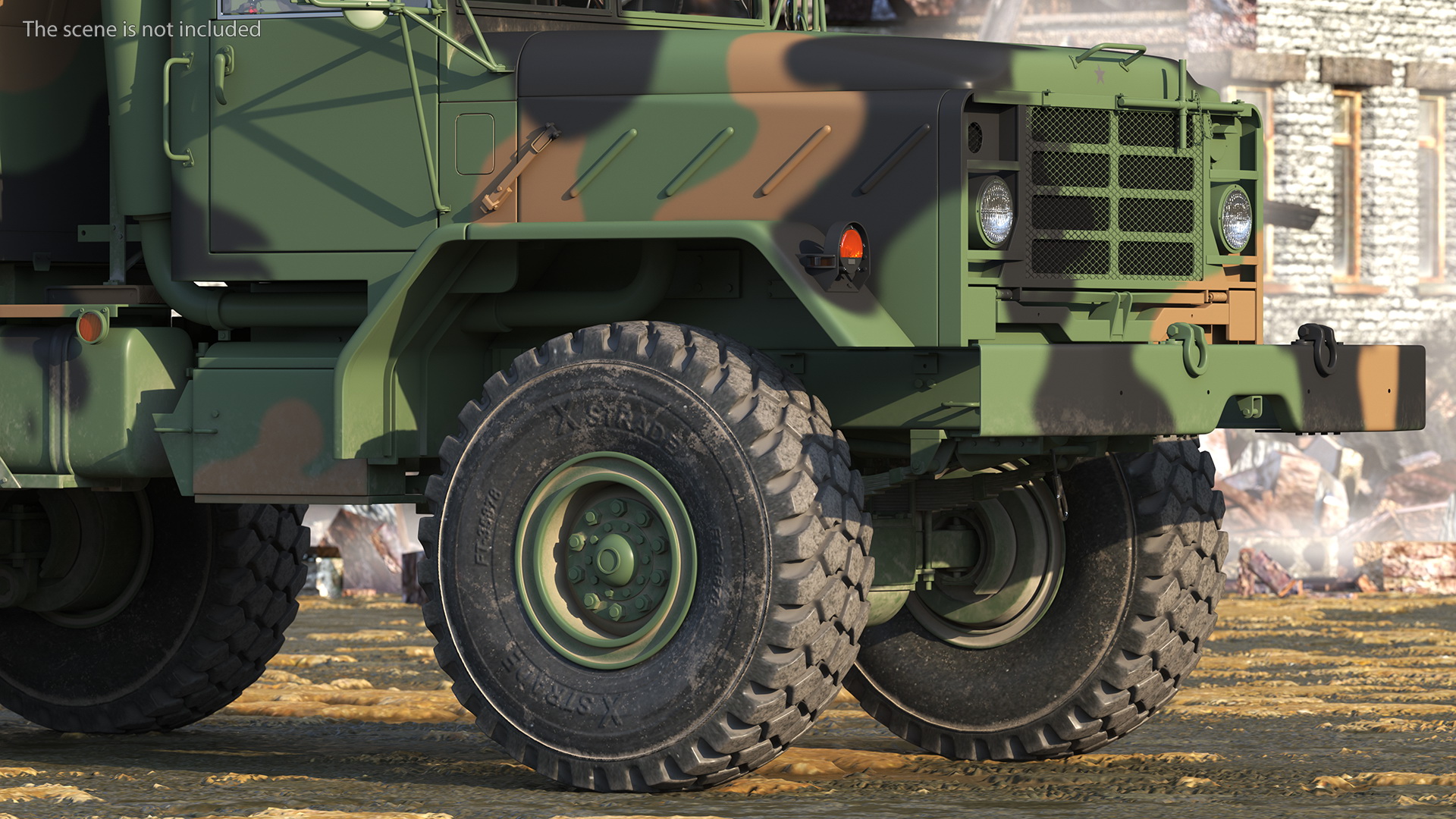 3D model M939 Military Dump Truck Green