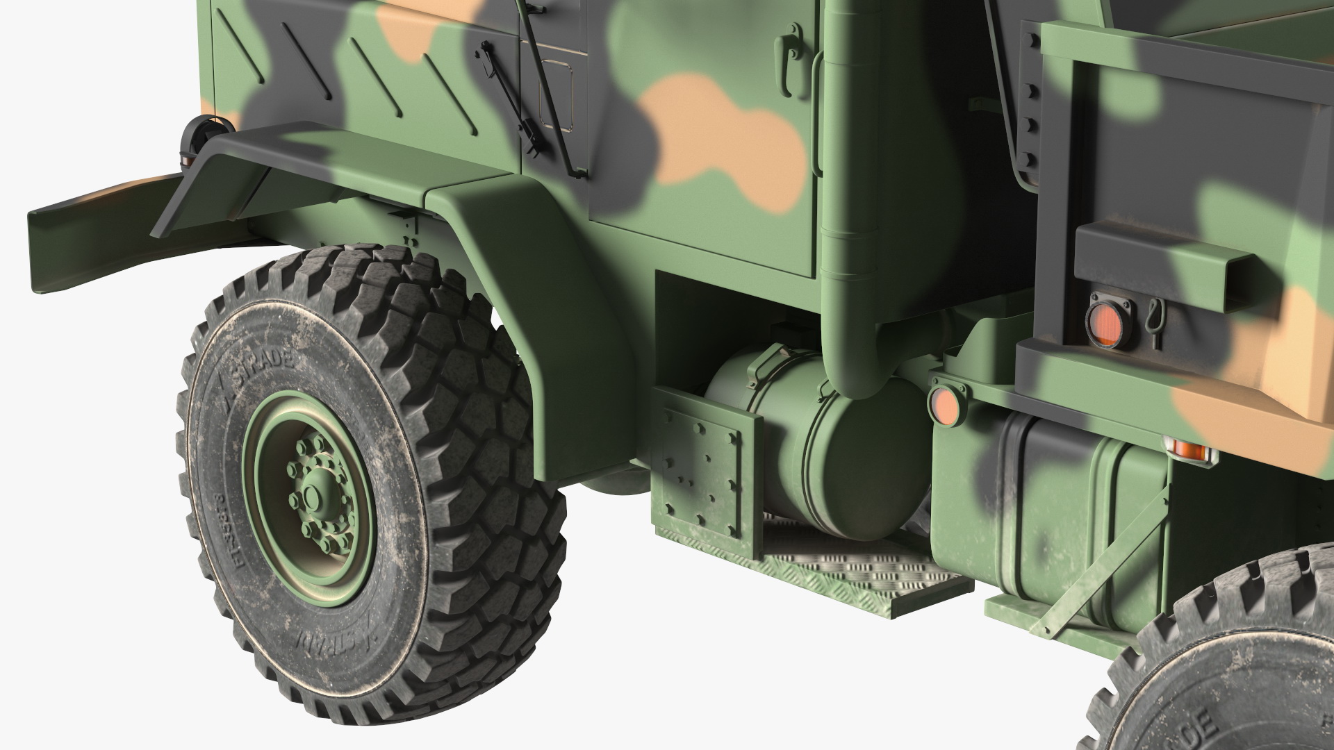 3D model M939 Military Dump Truck Green