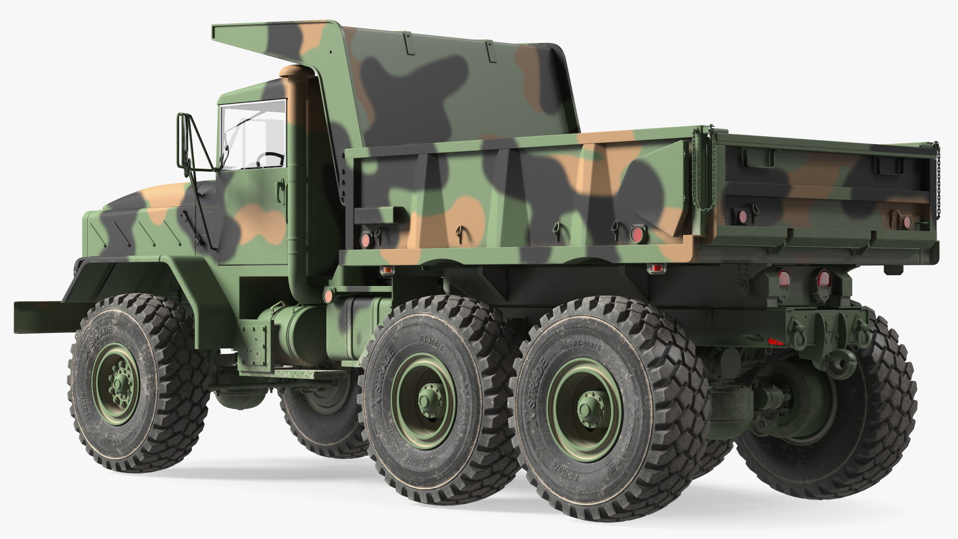 3D model M939 Military Dump Truck Green