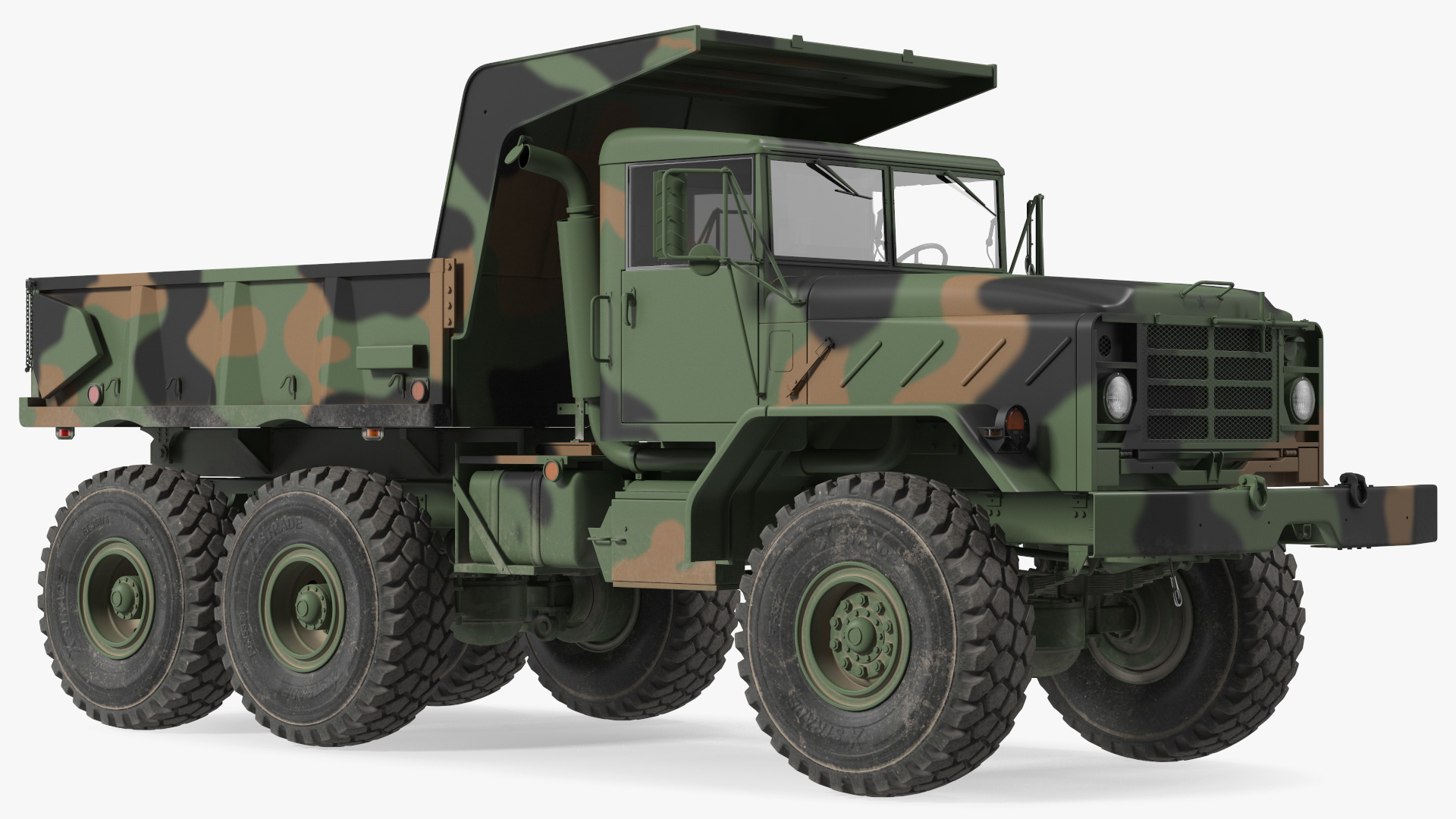 3D model M939 Military Dump Truck Green