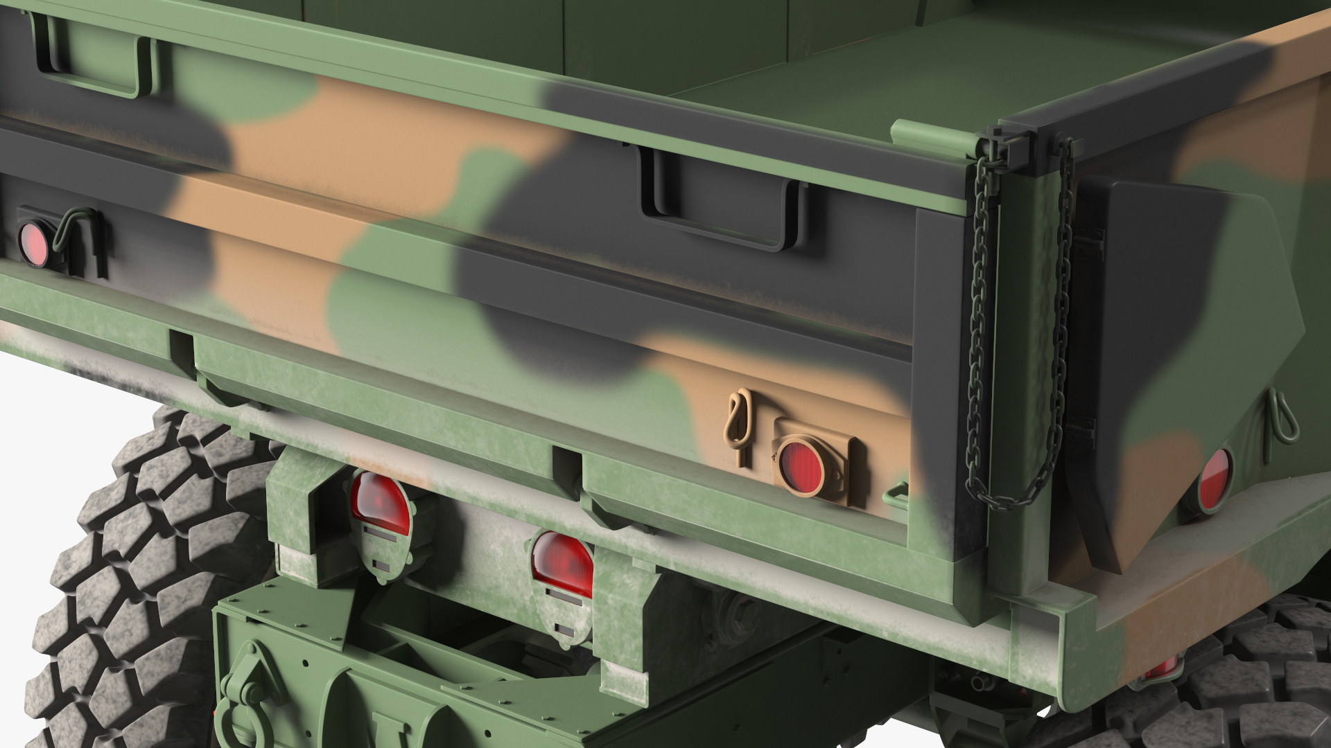 3D model M939 Military Dump Truck Green