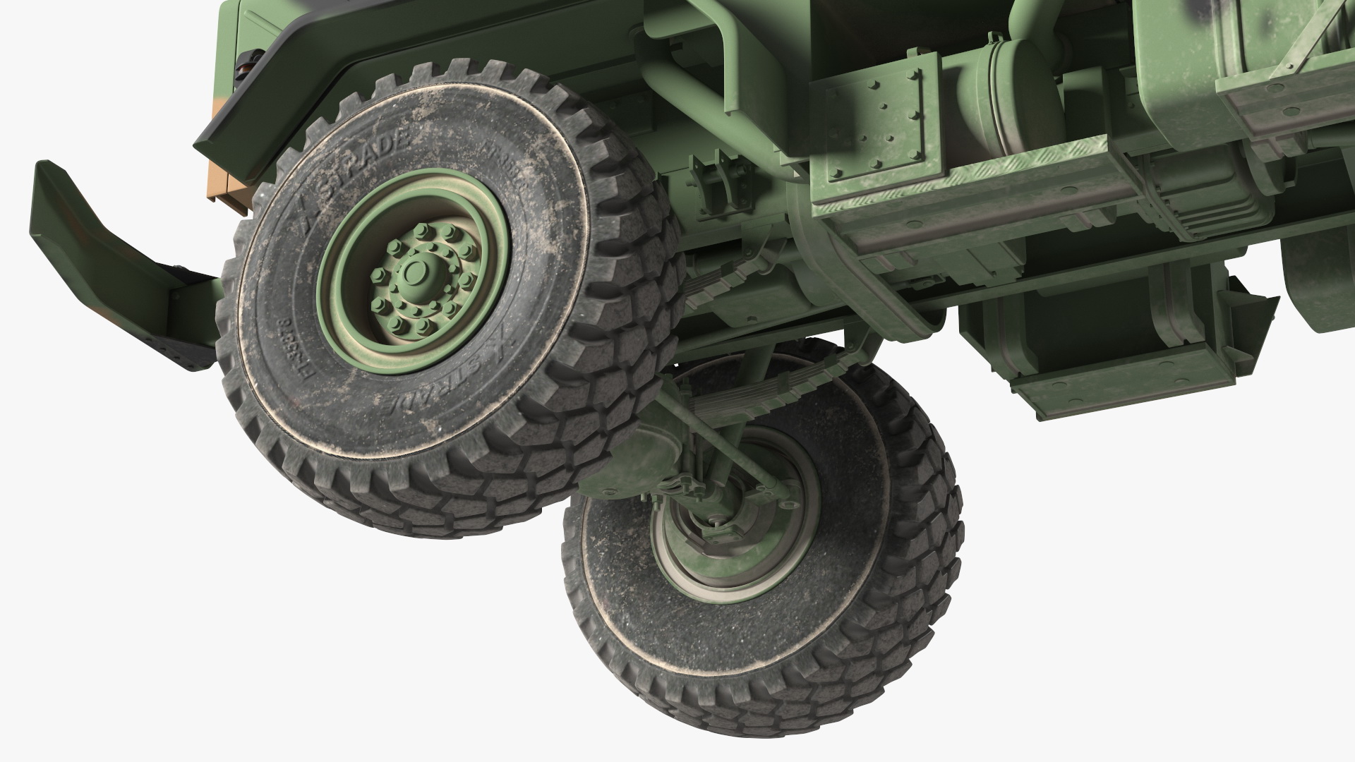 3D model M939 Military Dump Truck Green