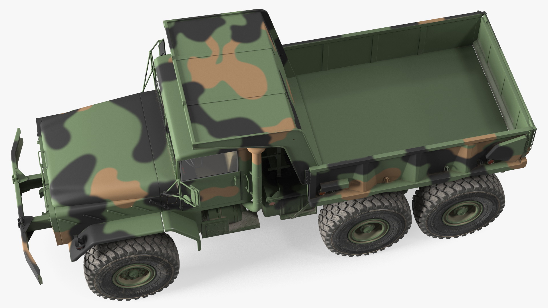 3D model M939 Military Dump Truck Green