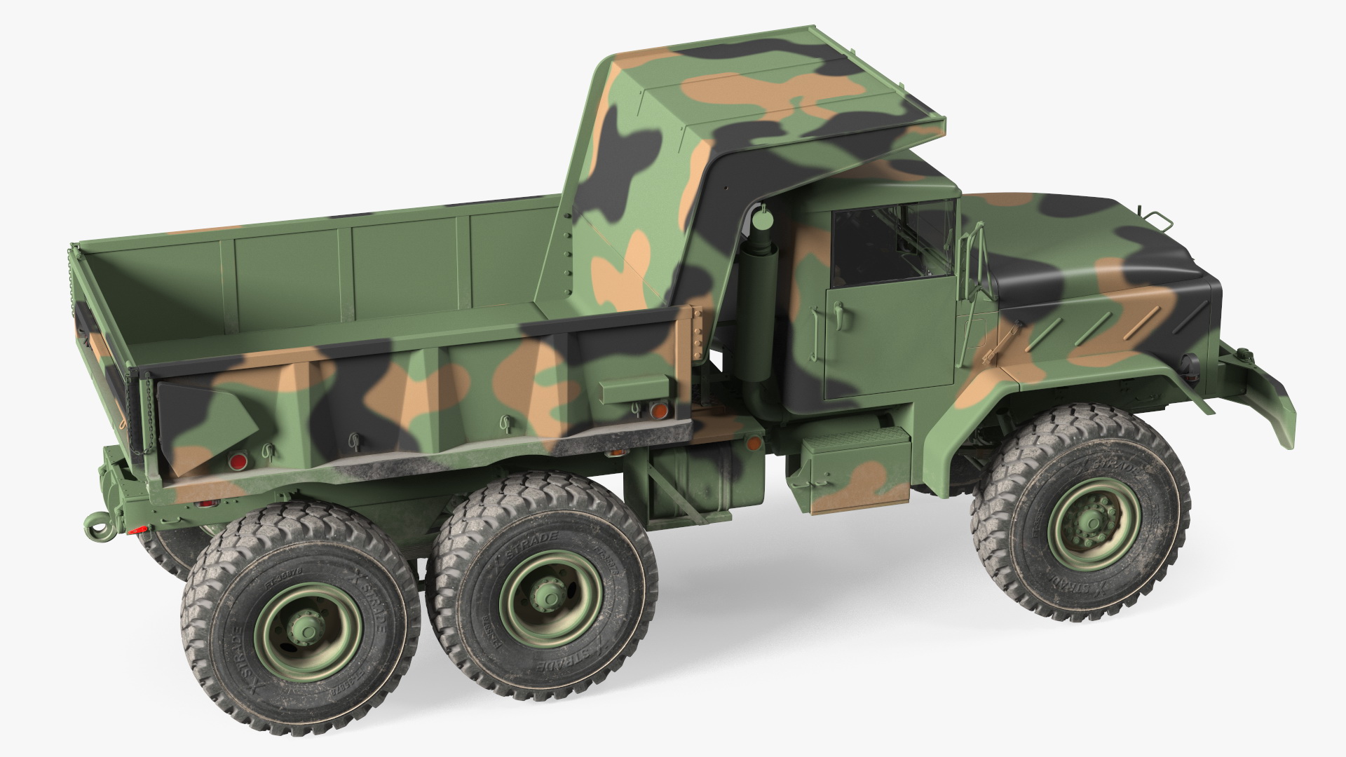 3D model M939 Military Dump Truck Green