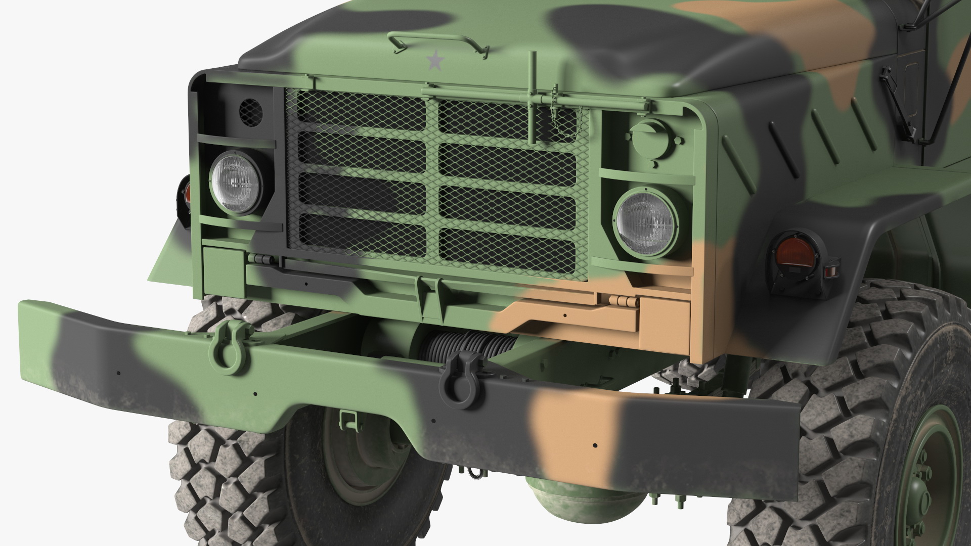 3D model M939 Military Dump Truck Green