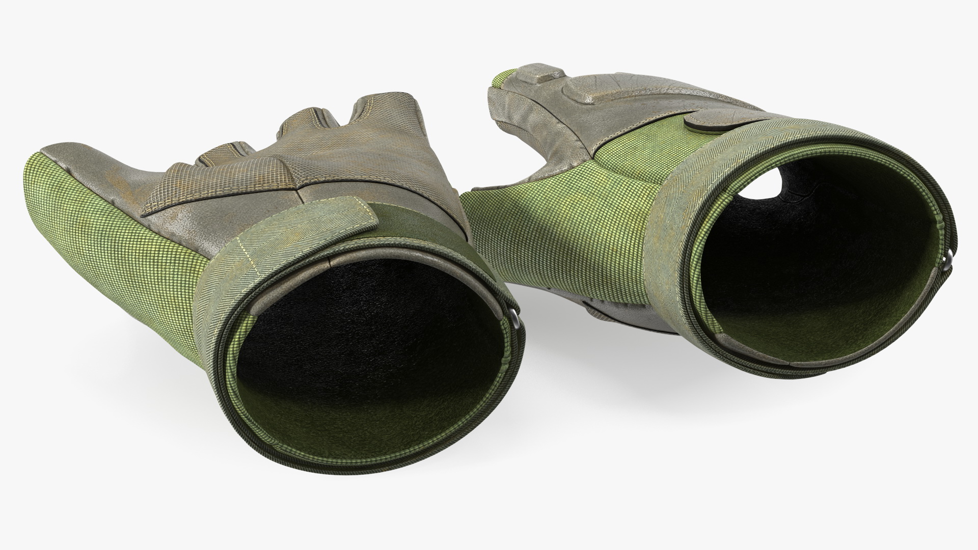 Tactical Fingerless Gloves Green 3D