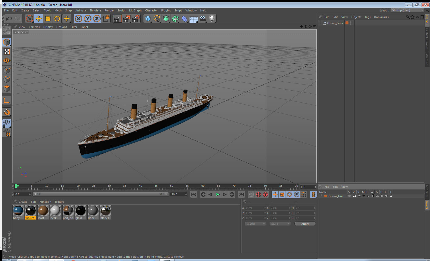 3D Ocean Liner