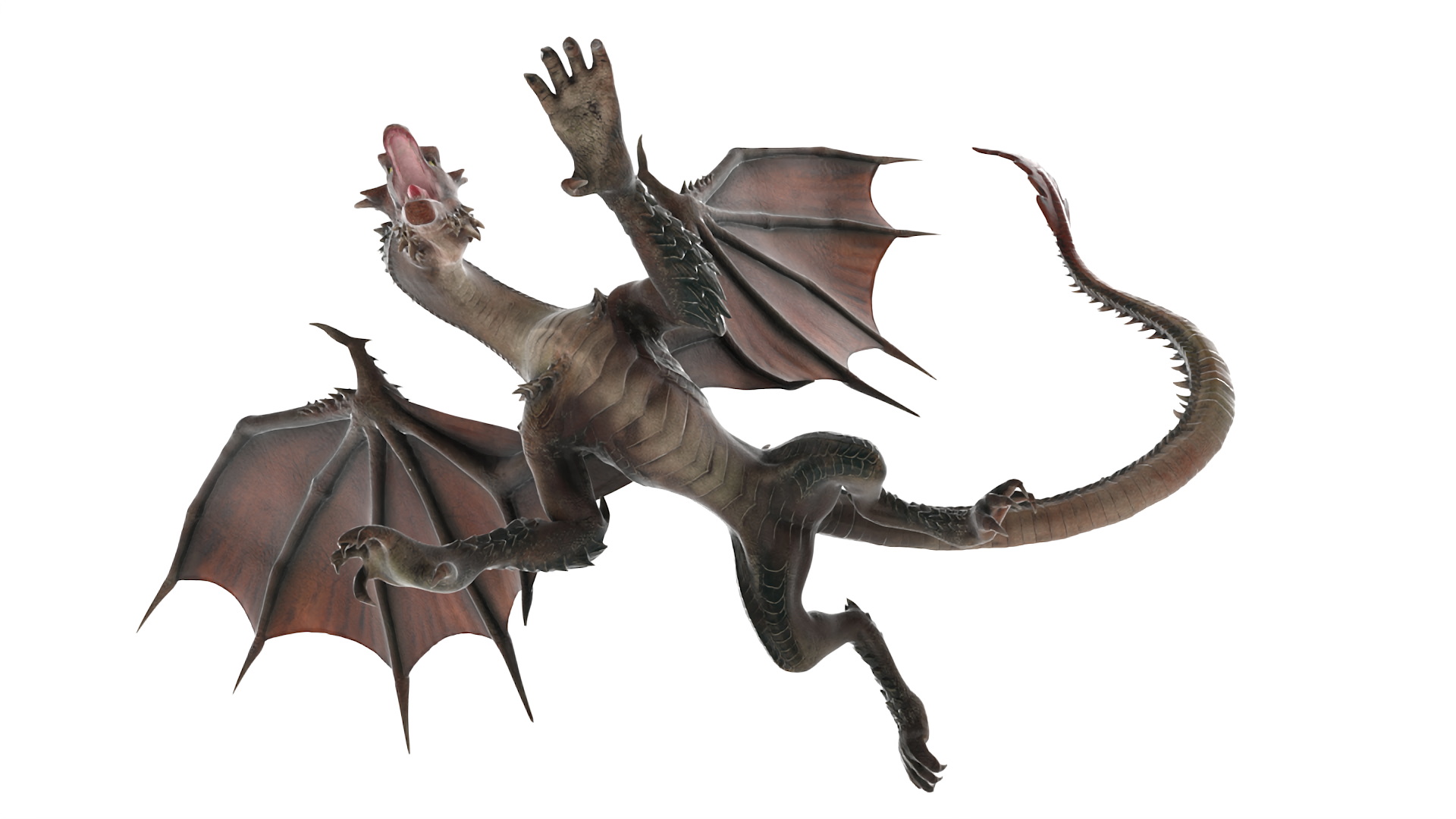 3D model Fantasy Winged Dragon Creature