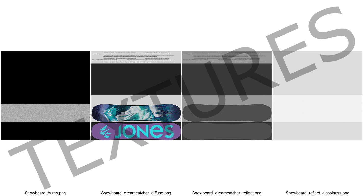 3D model Snowboard Jones