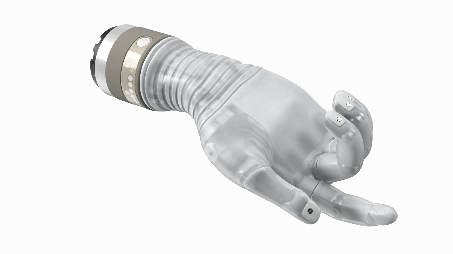 3D Wrist Bionic Hand Deka Rigged for Maya model