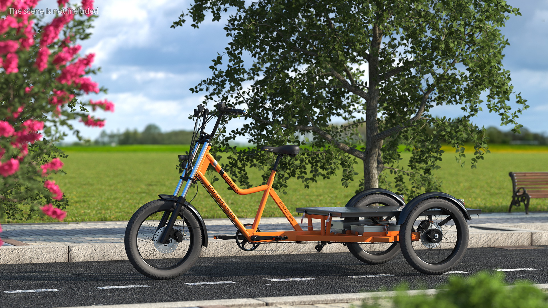 3D Rad Power Bike RadBurro with Flatbed