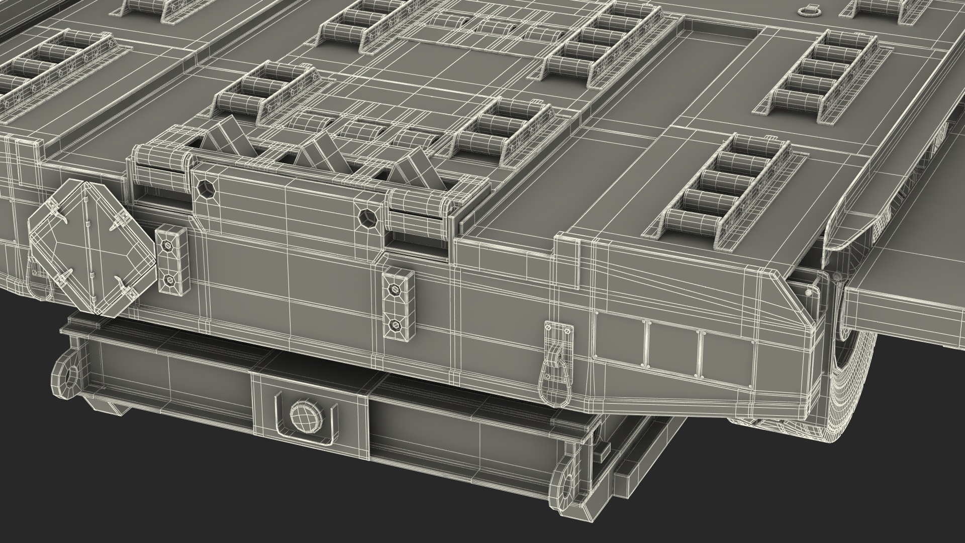 Defense Aircraft Loader New Rigged 3D model