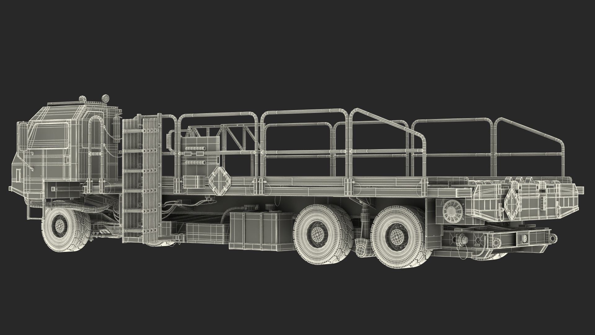 Defense Aircraft Loader New Rigged 3D model