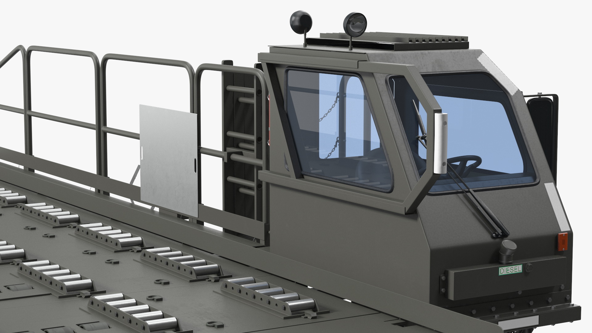 Defense Aircraft Loader New Rigged 3D model