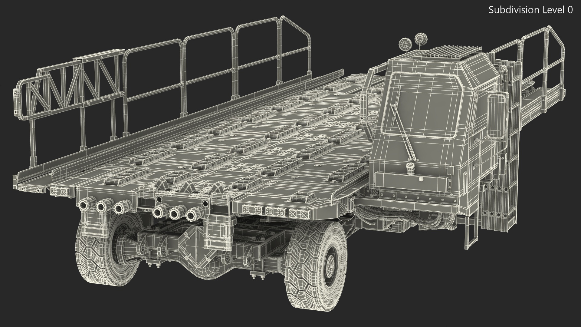 Defense Aircraft Loader New Rigged 3D model