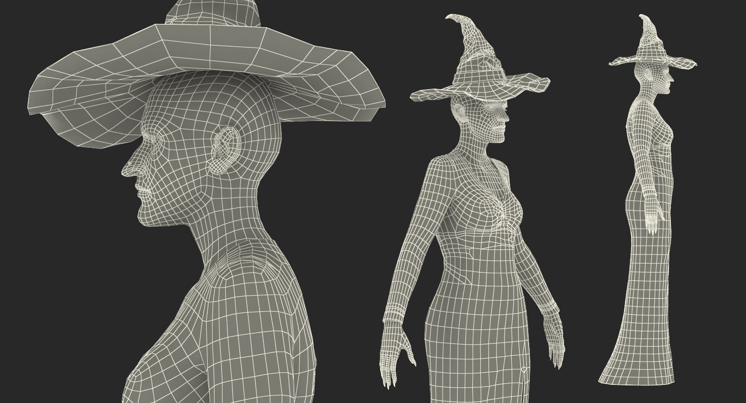 3D Witch Woman