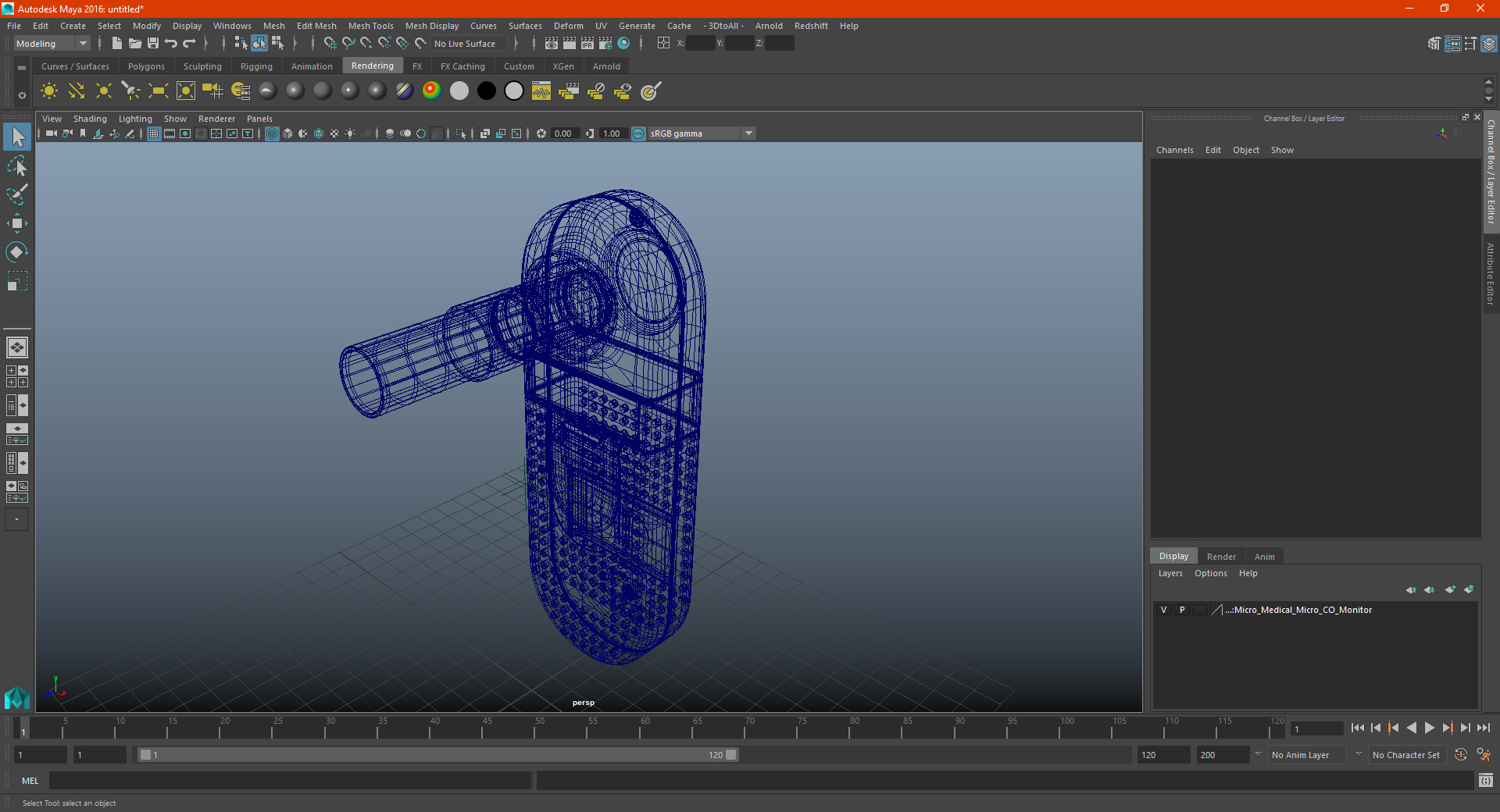 3D model Micro Medical Micro CO Monitor