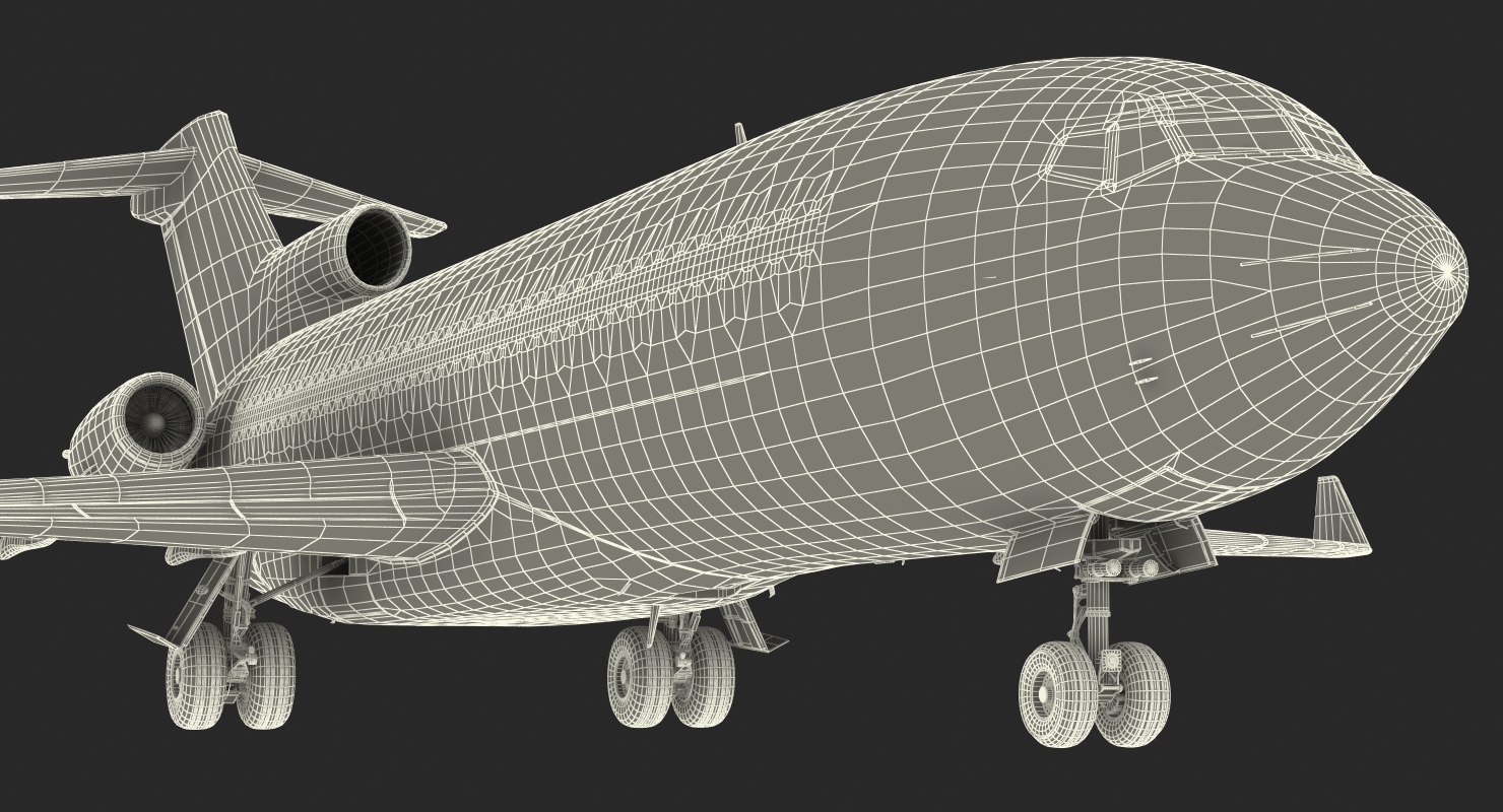 3D model Boeing 727 100 Private Generic