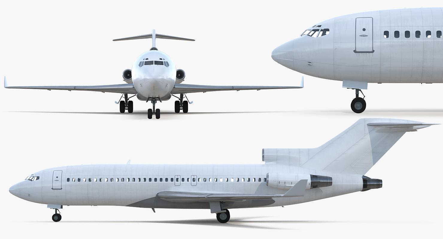 3D model Boeing 727 100 Private Generic