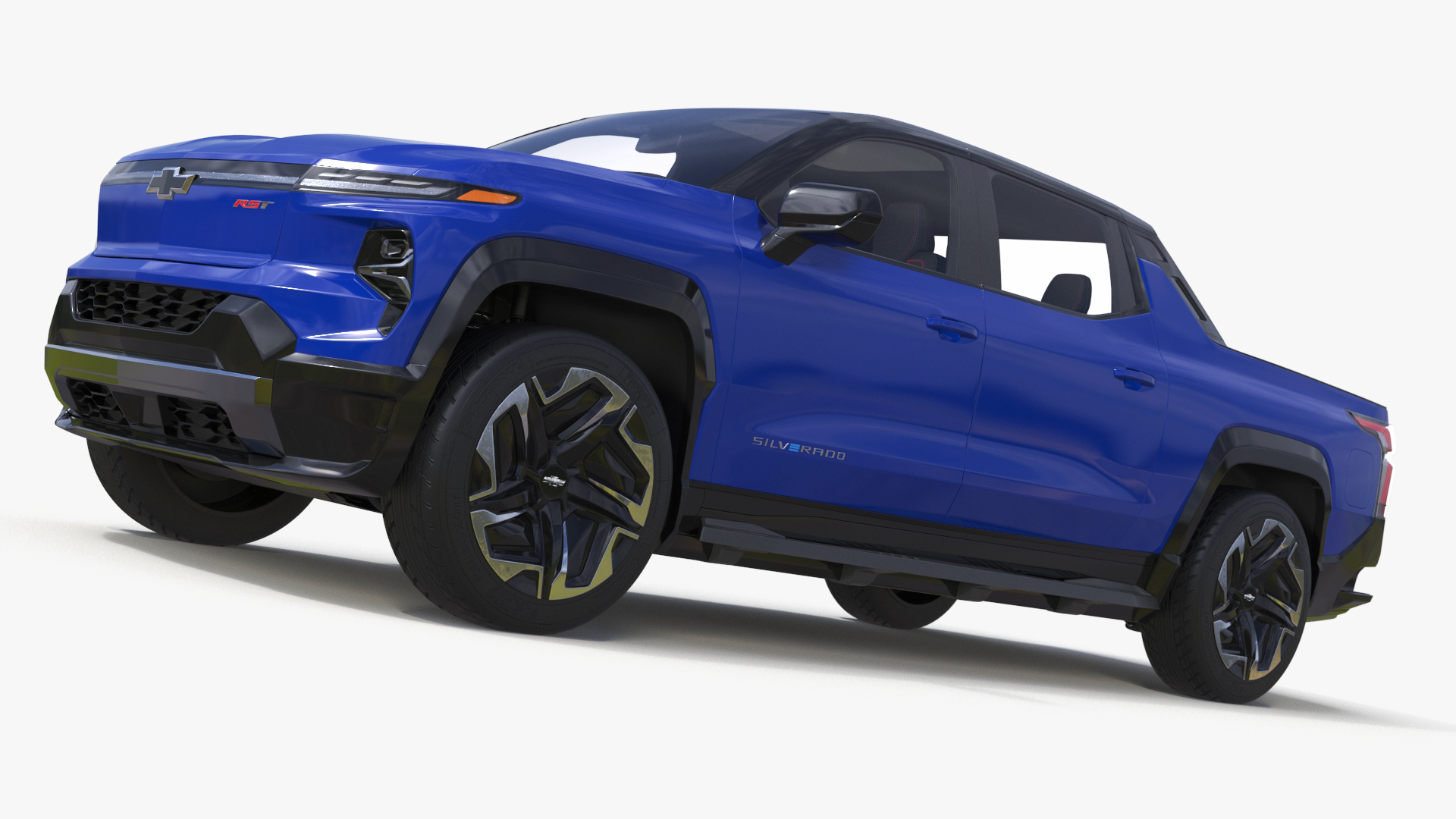 2024 Chevrolet Silverado EV RST Blue Simplified 3D