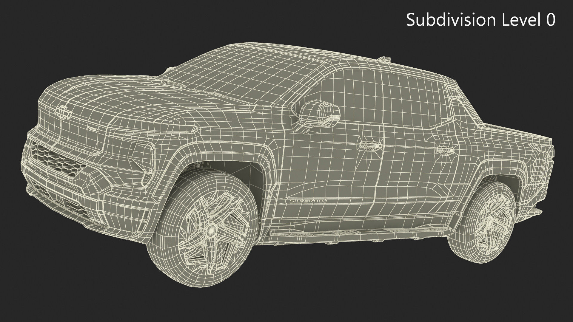 2024 Chevrolet Silverado EV RST Blue Simplified 3D