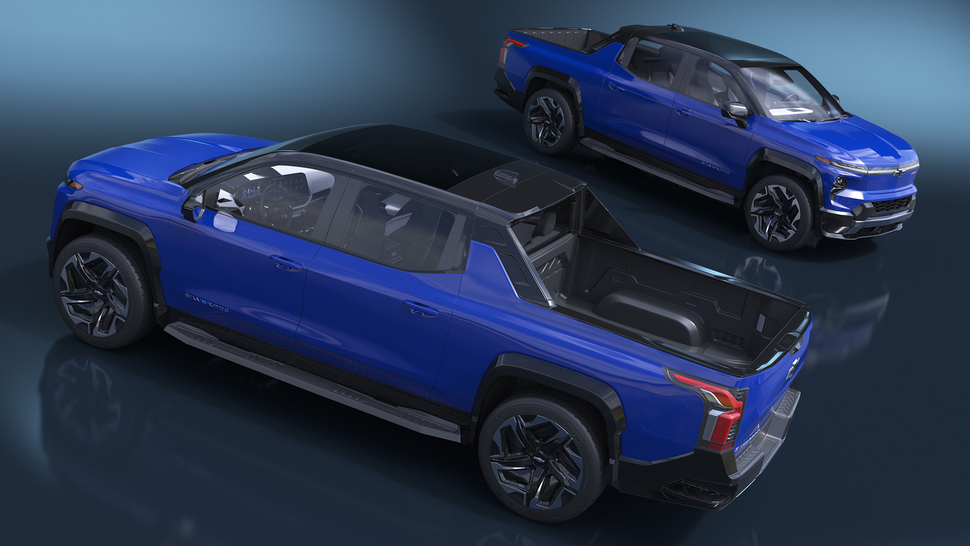 2024 Chevrolet Silverado EV RST Blue Simplified 3D