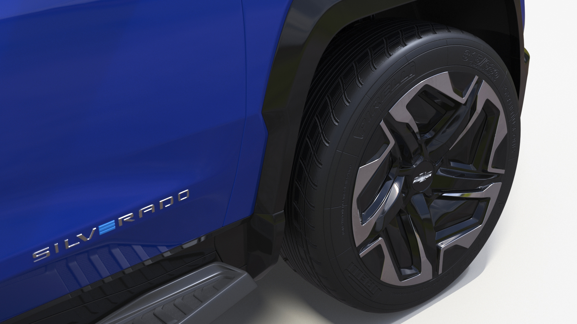 2024 Chevrolet Silverado EV RST Blue Simplified 3D