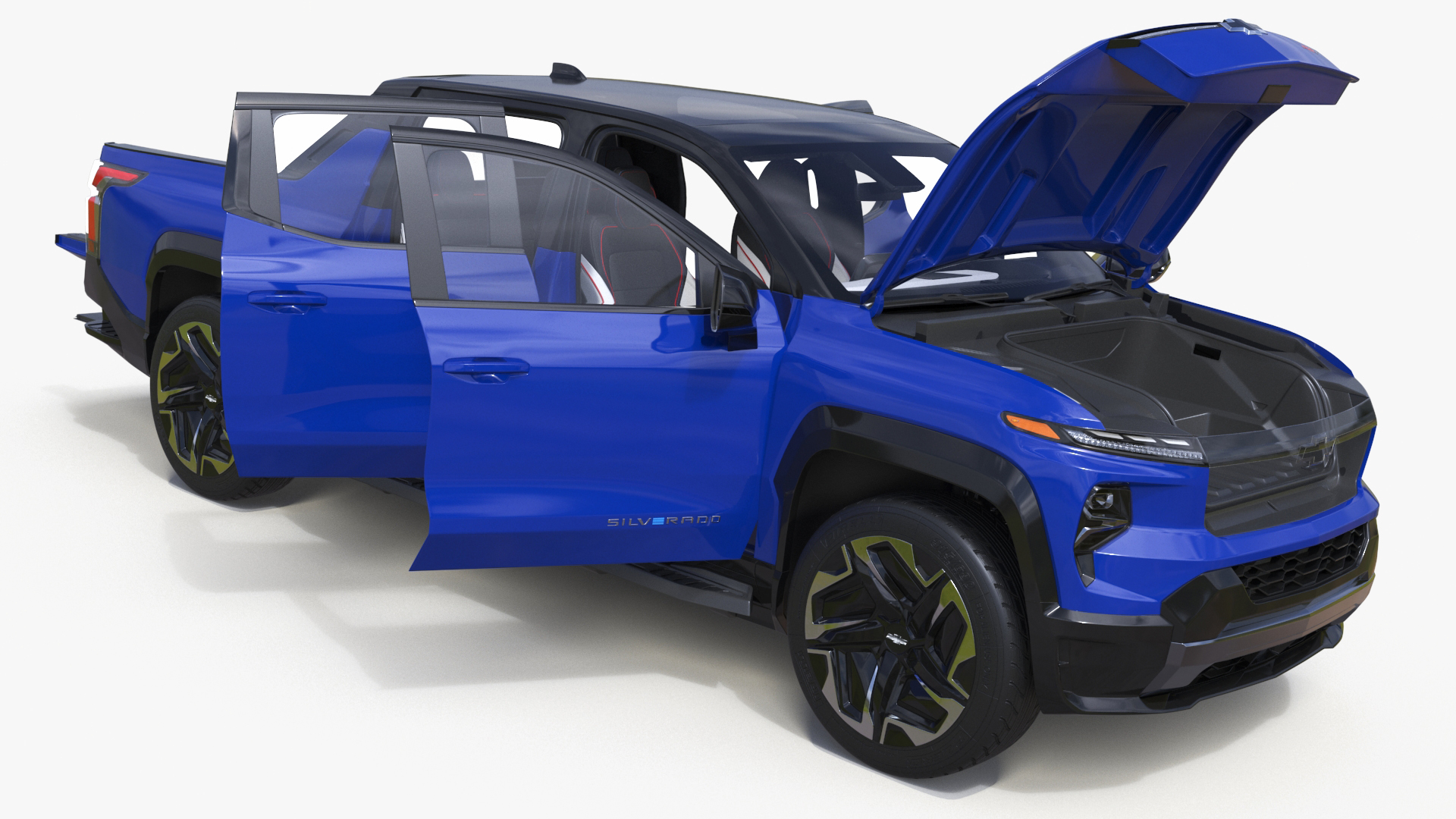 2024 Chevrolet Silverado EV RST Blue Simplified 3D