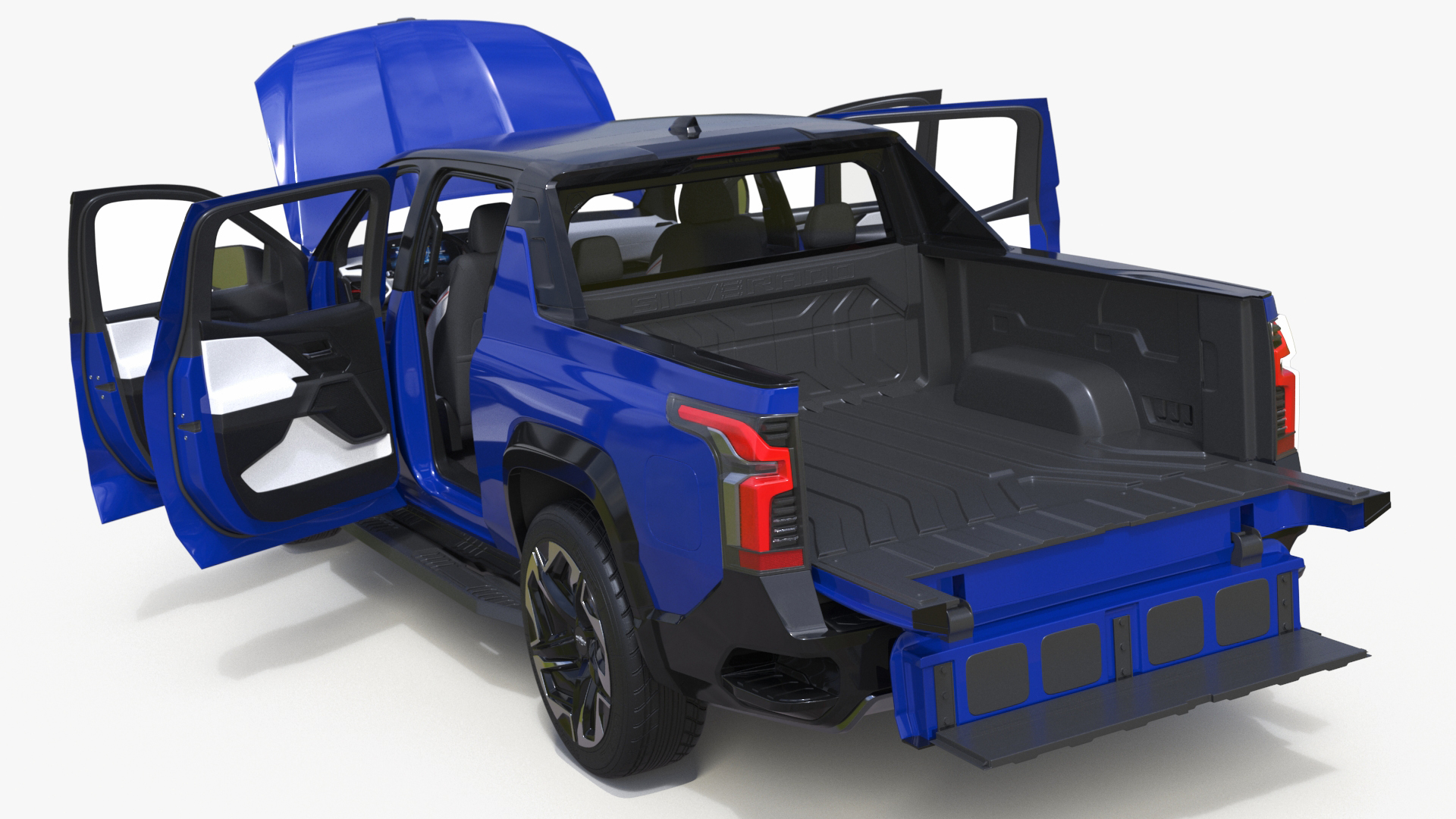 2024 Chevrolet Silverado EV RST Blue Simplified 3D