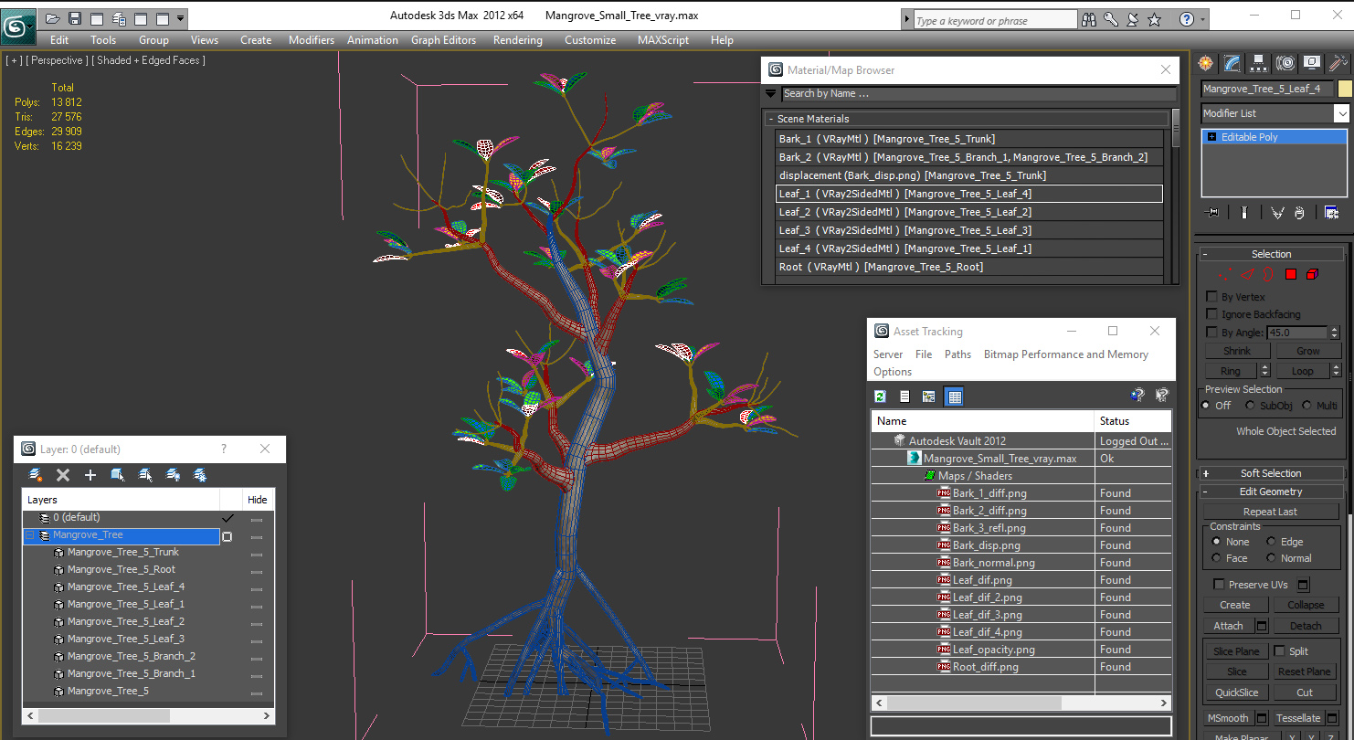 Mangrove Small Tree 3D model