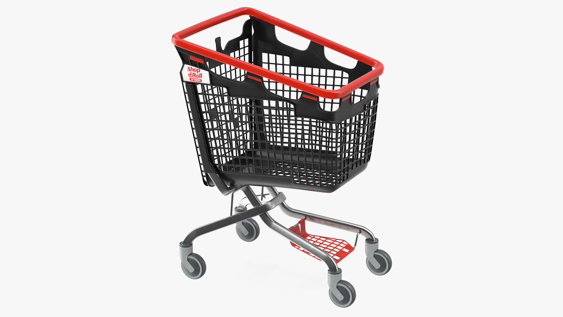 3D Araven Plastic Shopping Trolley LOOP 170L