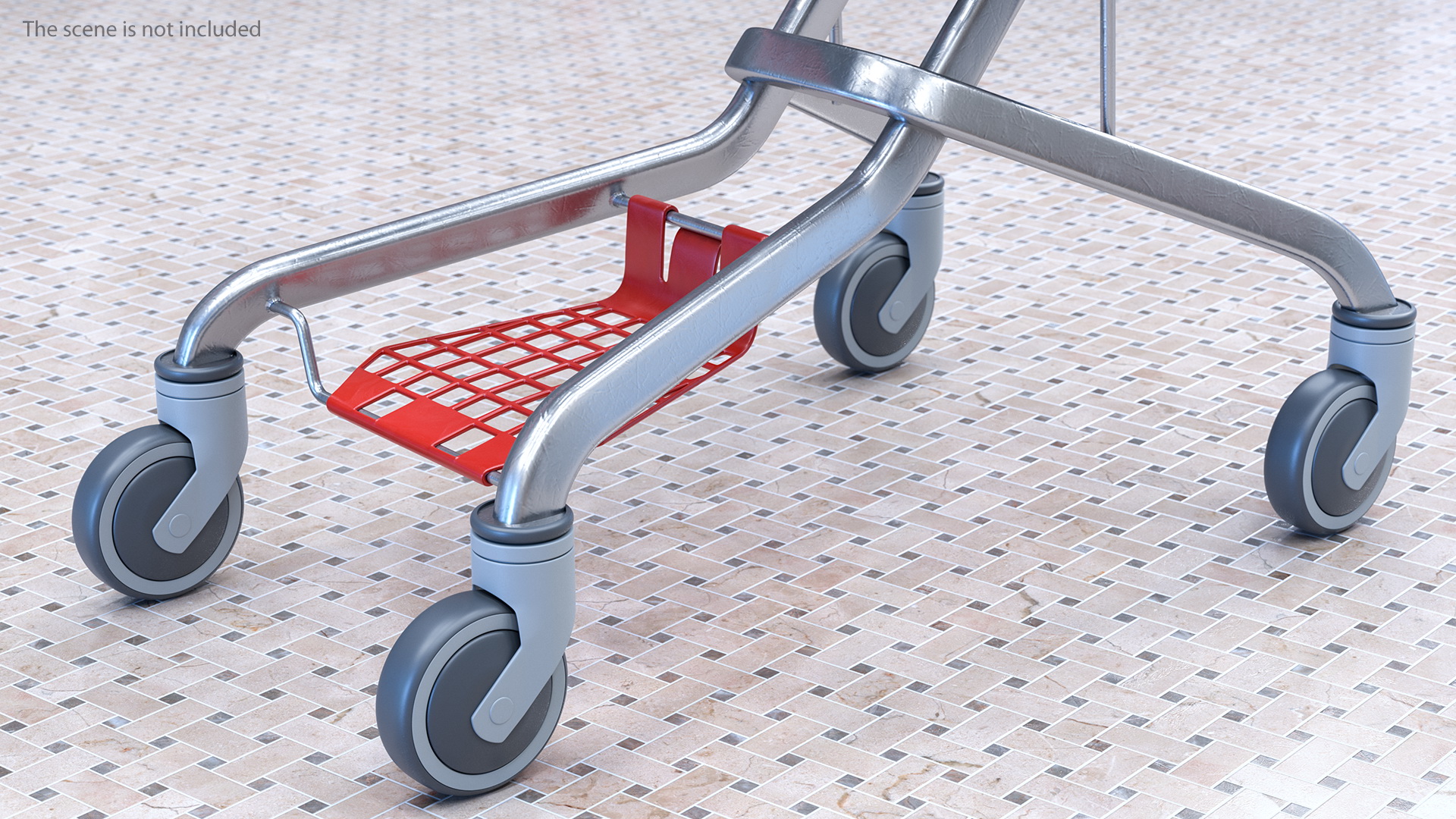 3D Araven Plastic Shopping Trolley LOOP 170L