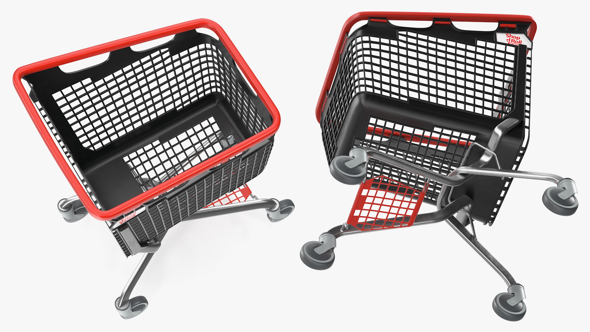 3D Araven Plastic Shopping Trolley LOOP 170L