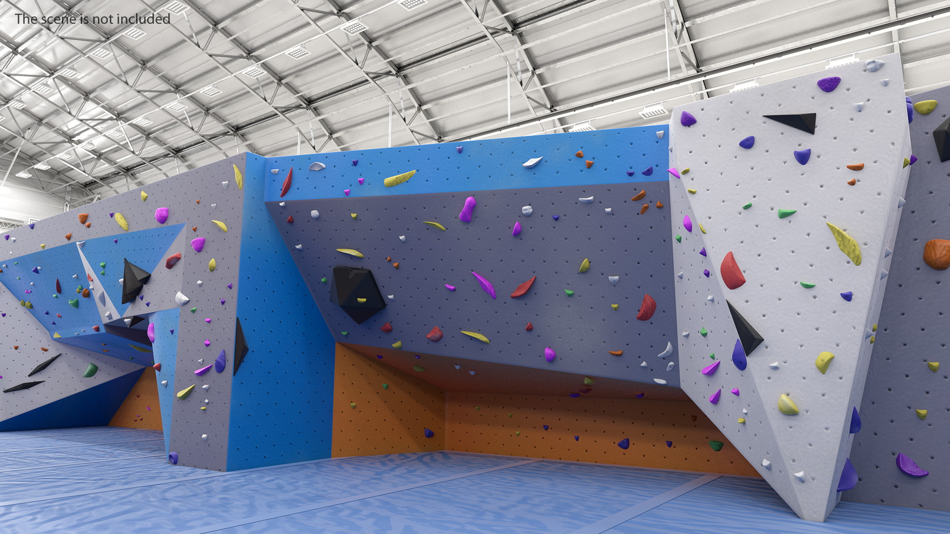 Climbing Bouldering Wall Sports Complex 3D model